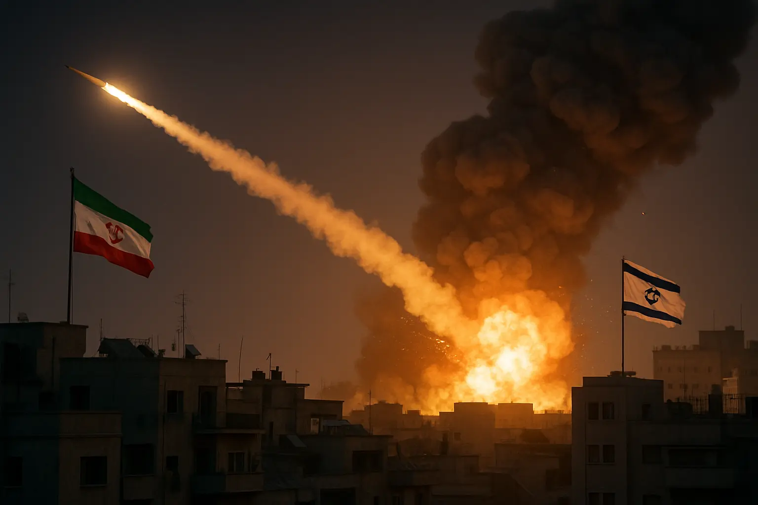 Iran Strikes Israel as Middle East Conflict Intensifies, Tehran Vows Revenge