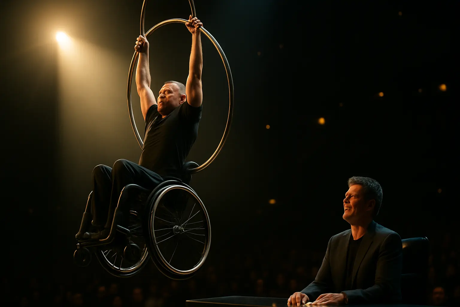 Paul Nunnari’s Gravity-Defying Aerial Wheelchair Act Wins Simon Cowell’s Golden Buzzer on Britain’s Got Talent