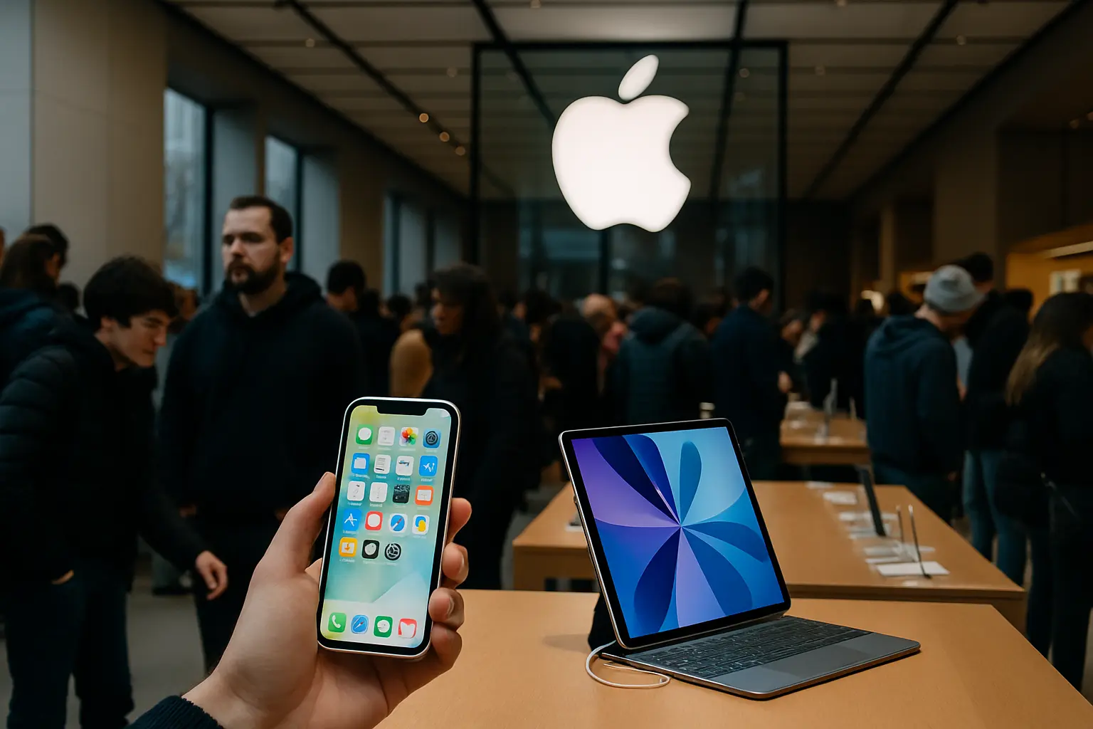 Apple Launches Budget iPhone 17e and New iPad Air, Boosting Apple Store Interest