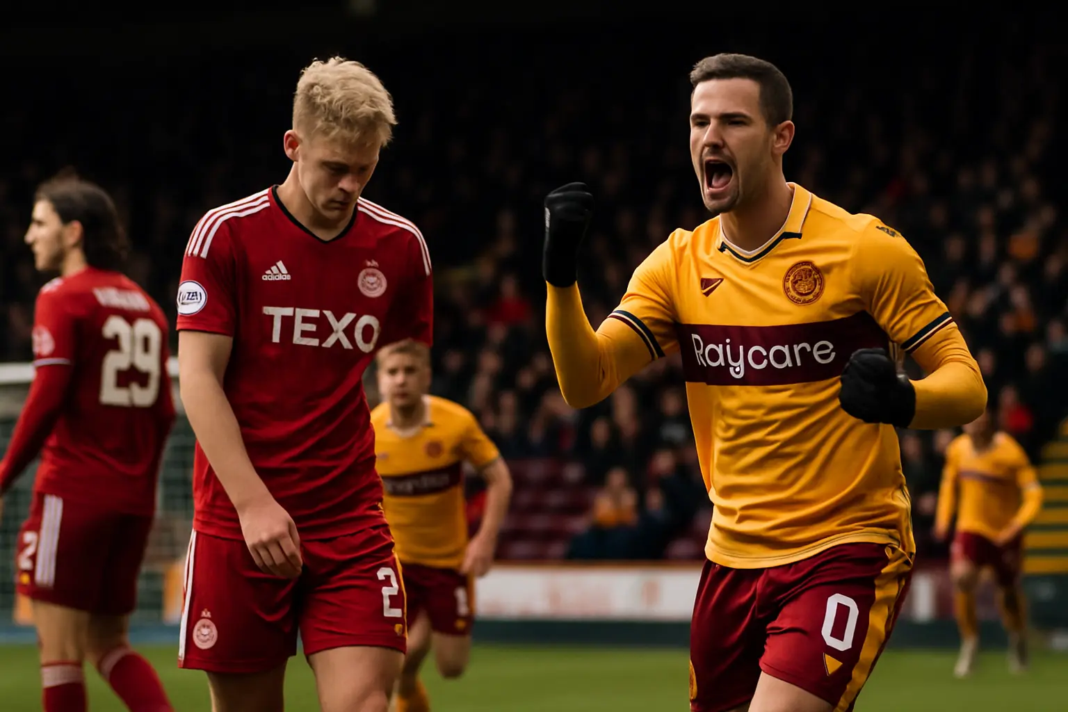 Motherwell Secures 2-0 Victory Against Aberdeen, Extends Unbeaten Streak to Eight Matches